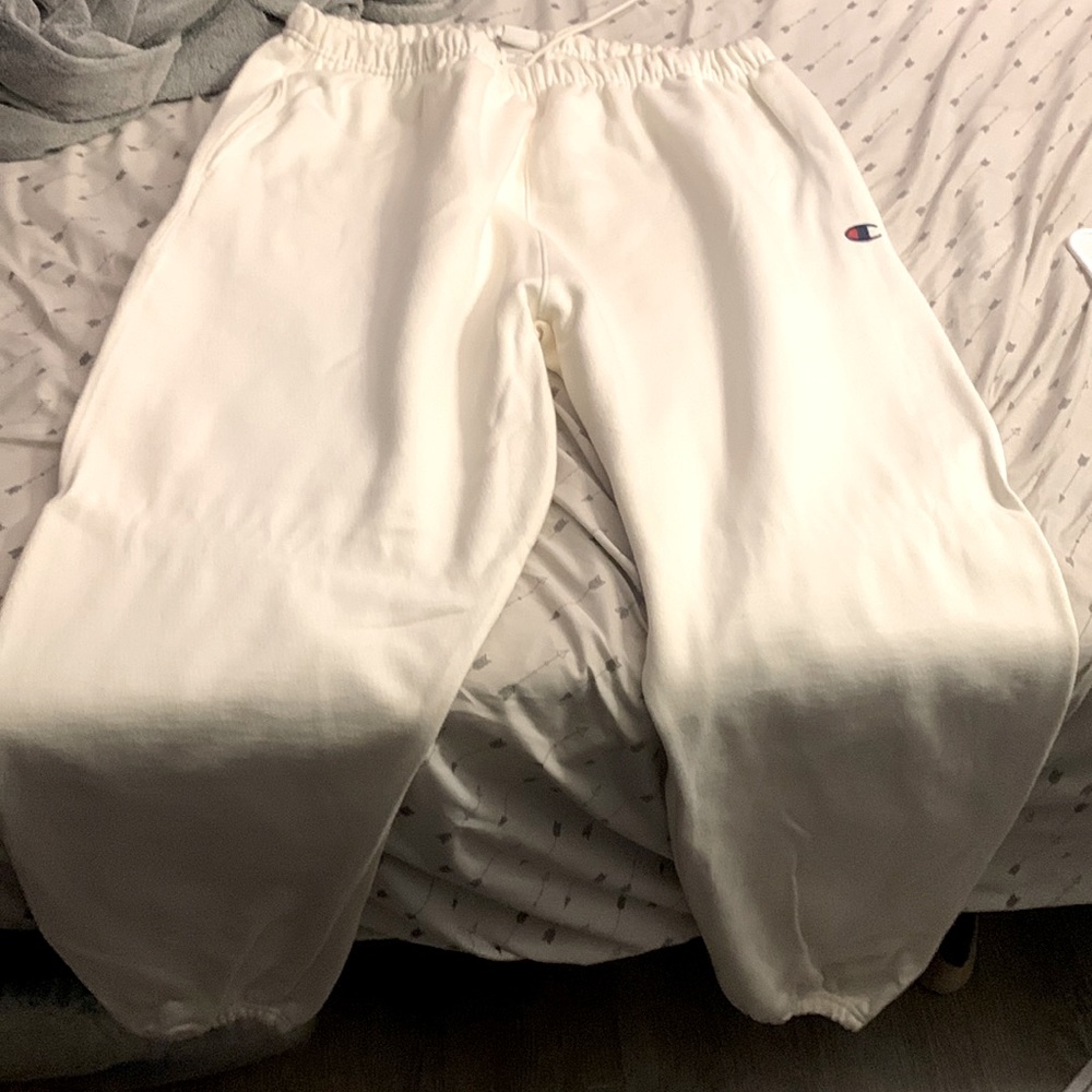 White Champion Sweats